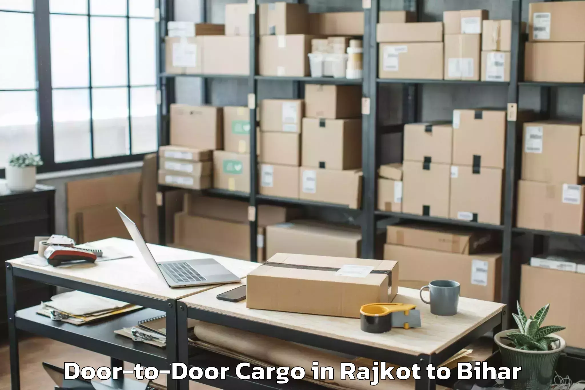 Expert Rajkot to Tribeniganj Door To Door Cargo